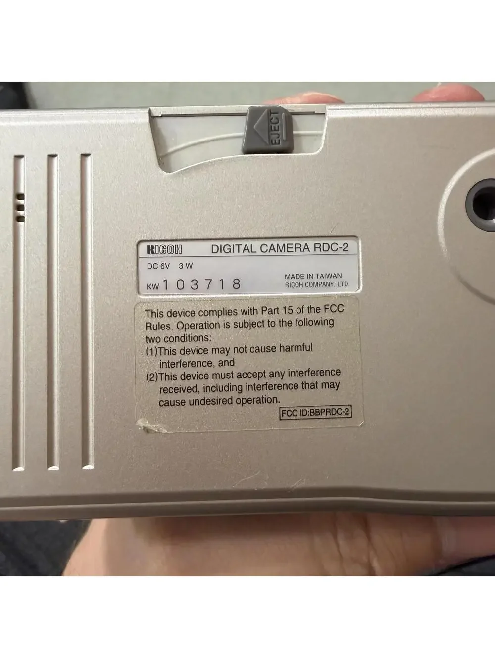 Vintage Ricoh RDC-2 Digital Camera System DM-2 LCD DR-2 ‎ Case & Cords Retro